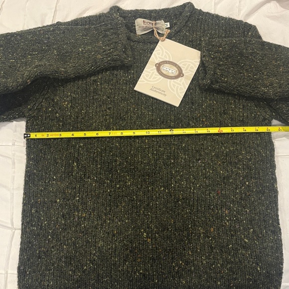 Men's Classic Olive Crewneck Sweater - Picture 7 of 7